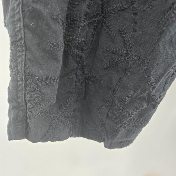 House of Harlow 1960 Black Embroidered Palm Trees Barrel Pants XS - Picture 7 of 12